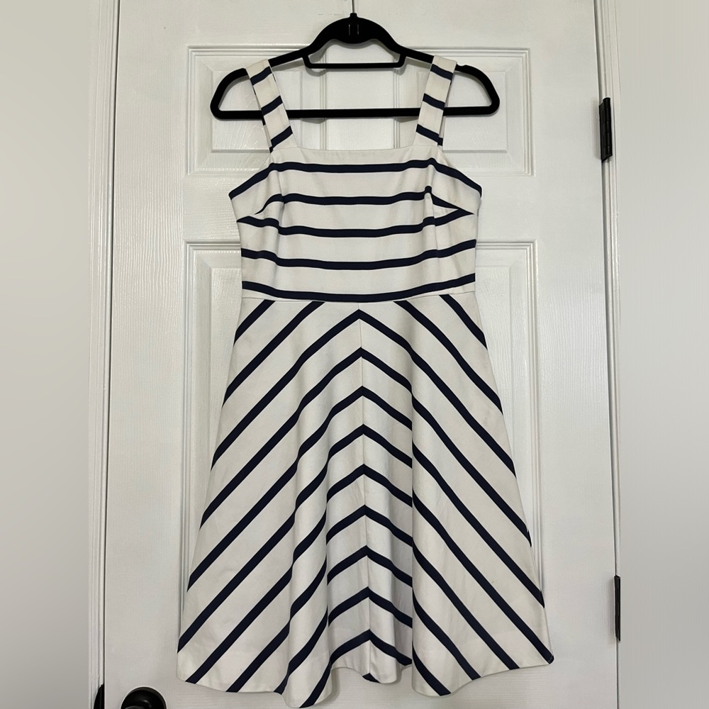 Draper James white and navy sundress size 4